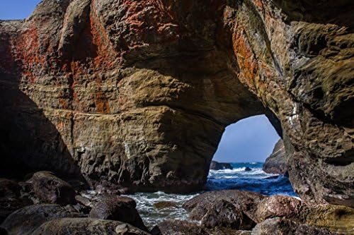 Inside Devil's Punchbowl 2. Fine Art Seascape Photography Print for Home Decor Wall Art