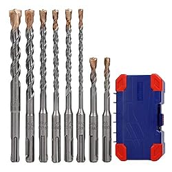 WORKPRO 8-Piece SDS-plus Drill Bit Set, Carbide