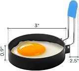DREAMS 21 Egg Ring 2-Pack Stainless Steel with Anti-Scald Handle Non Stick view 3