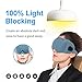 Sleeping Mask for Men and Women,Adjustable 3D Contoured Eye Mask Eye Shade,Blocking Light Blindfold Sleep Mask No Pressure on Your Eyelids Great for Sleeping,Travel,Nap,Shift Work,Meditation