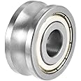 Sourcing Map U-Nutrollenlager LFR5201-12 – 12x35x16 Mm, Doppelt Abgeschirmt