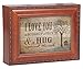 Cottage Garden Love You a Bushel Peck Woodgrain Rope Trim Jewelry Music Box Plays You are My Sunshine