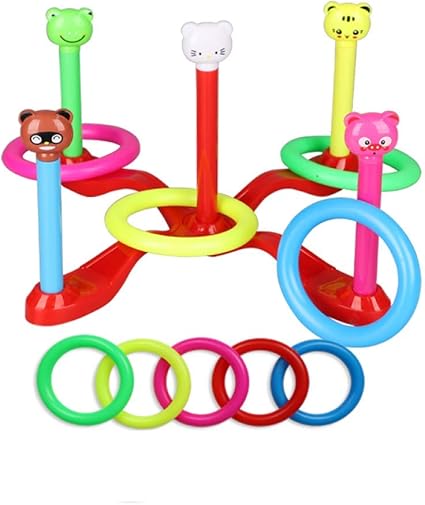 Amazon Co Jp 輪投げゲーム プラスチック製のリング投げゲーム幼稚園の親子の相互作用の子供のアウトドアスポーツ ベビー マタニティ