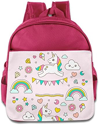 Little Girls Boys Funny Waterproof Kids Backpack With Adjustable Shoulder Straps Rainbow Horse Unicorn Printed Schoolbag Gift For Children In Pre School Or Kindergarten