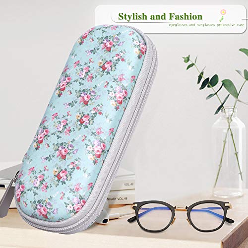 Skycase Eyeglasses Case Holder for Women, Floral 27, Small Size