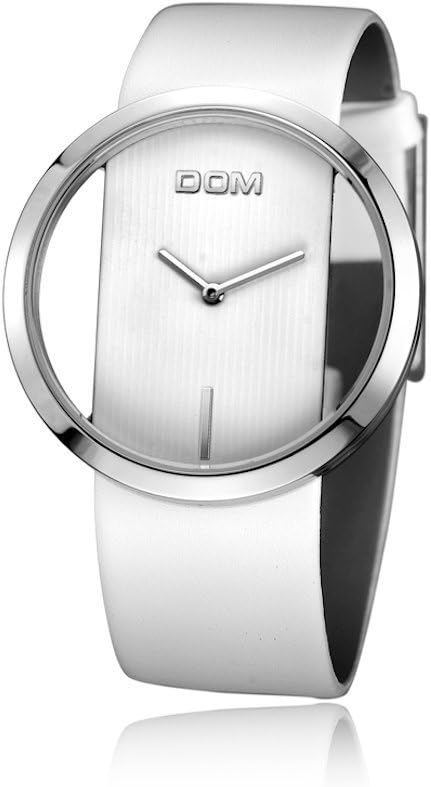 Designer Luxury Fashion Women’s Watch by SavvyGear DOM, Unique Casual Stylish Hollow Skeleton Ladies Wristwatch White
