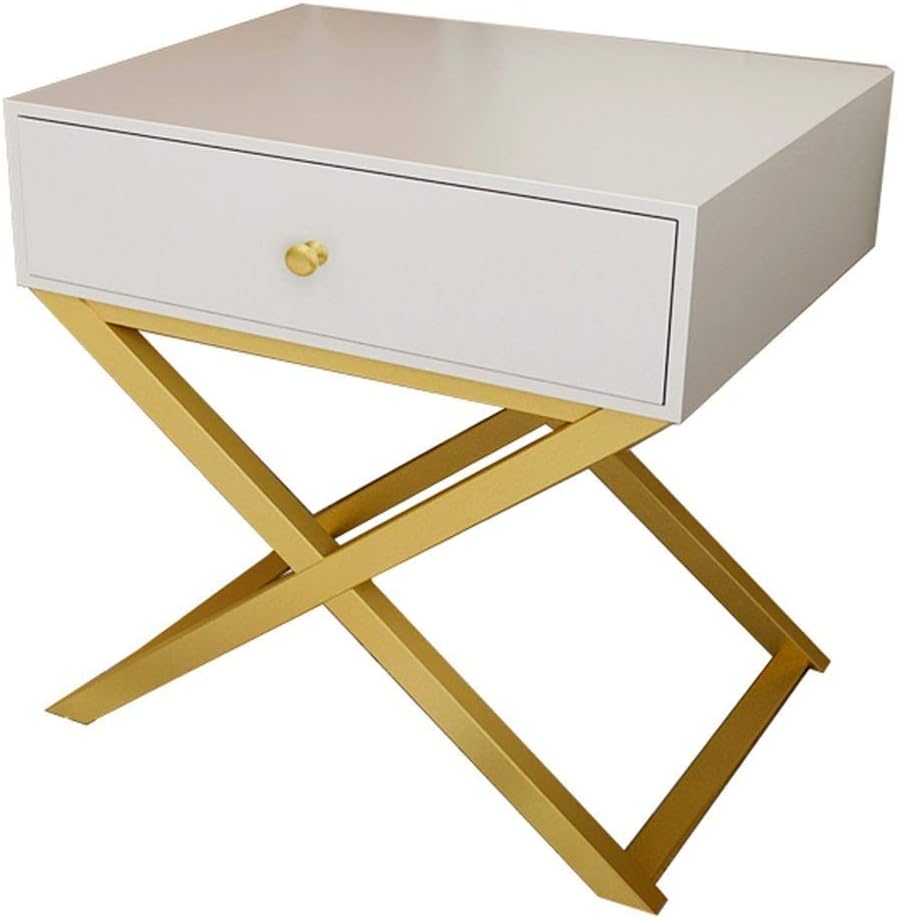 Bdesign Beautify 1 Drawer Bedside Table Vintage Style With Gold Handles 1 Drawer Bedroom Storage Unit Multi Functional Small Table Amazon Co Uk Kitchen Home