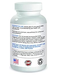 Suplemento R-Alpha ácido Lipoideo 0.01 oz de ácido R-lipoideo puro, 90 unidades (Máxima...