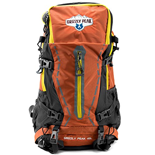 45L Internal Frame Hiking and Camping Daypack Backpack with Ripstop