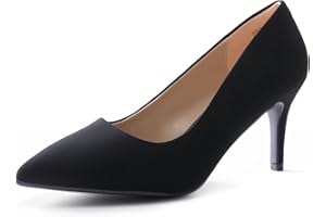 DREAM PAIRS Women's High Stiletto Heels Closed Pointed Toe Dress Pumps Shoes for Wedding Work Office Business, 3 Inches