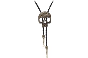 BRBAM Vintage Style Bolo Tie Western Cowboy Leather Rodeo Bolo Bola Tie Necktie for Man