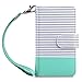 ULAK Flip Wallet Case for iPhone SE/5S/5, Fashion PU Leather Magnet Wallet Flip Case Cover with Built-in Credit Card/ID Card Slots for 5s 5G 5 SE (Minimal Stripe Mint)
