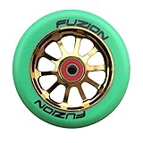 Fuzion 10 Spoke Metal Core 110mm Pro Scooter Wheel with Abec 9 Bearings