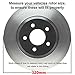 Detroit Axle - Pair (2) Front Drilled and Slotted Disc Brake Rotors w/Ceramic Pad Kit for Infiniti EX35 EX37 G25 G35 G37 M35 M37 M45 M56 Q40 Q70 QX50 QX70 Nissan 370Z