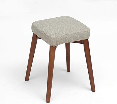 Amazon Com Aajolg Leisure Vanity Stool Sofa Step Stool For Kids Adult Vanity Chairs Foot Stool Under Desk Small Chair Makeup Chair Ottomans Stools Solid Wood Home Stool B Furniture Decor