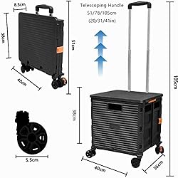 Foldable Utility Cart Folding Portable Rolling