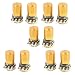 uxcell 10 Pcs 500K ohm 3-Pin 6mm Split Shaft Rotary Linear Taper Potentiometers w Knob