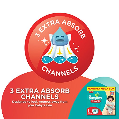 pampers pants large 128