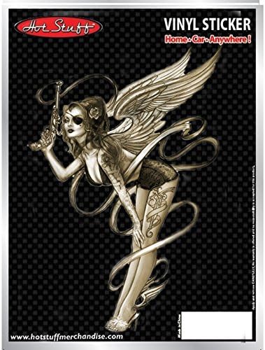 PIN-UP TATOO GIRL VINYL AUTO STICKER - brand new