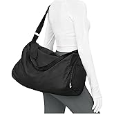 Small Gym Bag for Women Lightweight Carry on Gym Tote Bag, Workout Sport Duffle Bag with Shoe Compartment,Crossbody Shoulder Travel Bag for Swim, Yoge, Dance