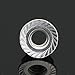 5/16-18 Serrated Flange Hex Lock Nuts, Stainless Steel 18-8 (304), Bright Finish, 50 PCS