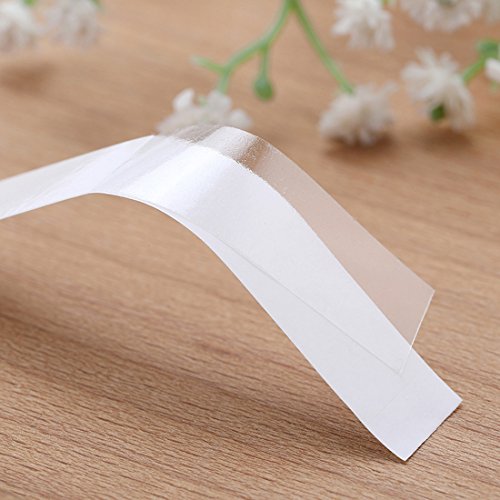 Blue Handcart 60 Pack Clear Fashion Invisible Lingerie Body Tape Double Sided Bonding Tape for Clothing, Bra Straps Without Ironing Or Sewing