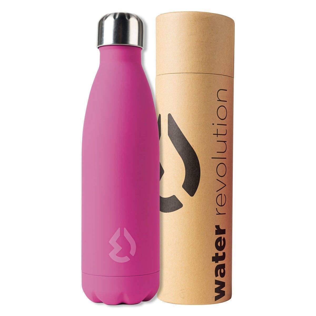 Botella Stainless Steel Flask, Premium 500 ml, Fuchsia, Large