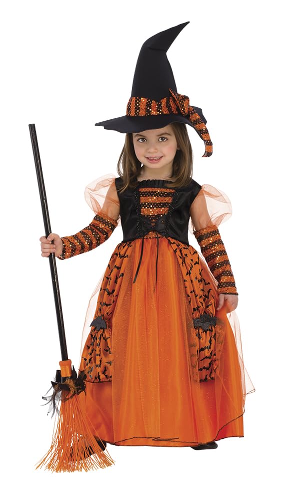 Rubies 510567 Disfraz Bruja Brillante Shiny Witch Costume Inf, Multicoloured, S (3-4 años)
