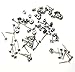 Titanium Earring Supplies,80 pcs.40-4mm (Small) pad Posts and 40 pcs. Stainless Backs
