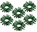 Juvale Christmas Candle Ring - 6-Pack Artificial Pine Mini Wreath, Plain Greenery Design, Festive Pillar Candle Holder Centerpiece Decoration, Holiday Party Ornament, Green, 11.5 Inches