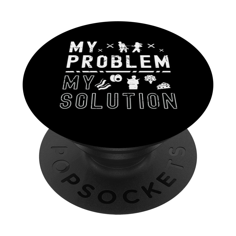 My Problem My Pictogram Dad Keto Diet Ketogenic Diet Lover PopSockets Swappable PopGrip