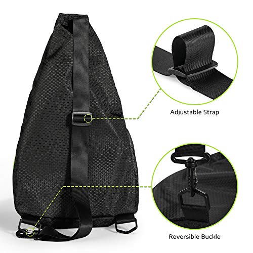 A11N Pickleball Bag Reversible Crossbody Sling Backpack for Women Men