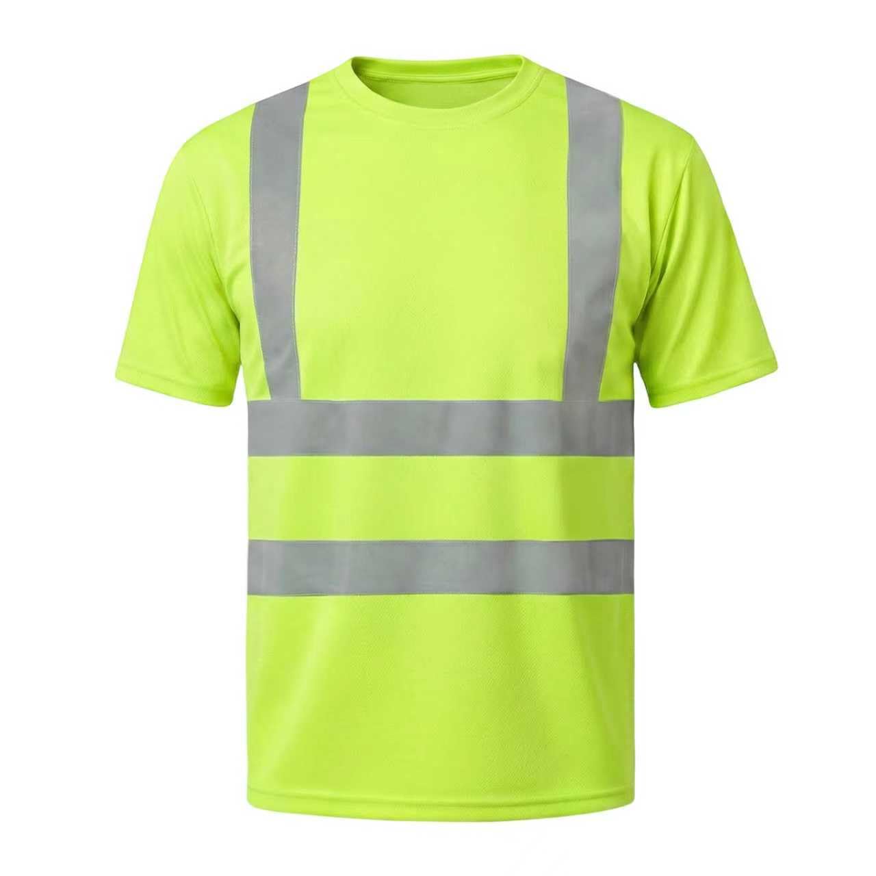 HYCOPROT Hi Vis T-Shirt Viz High Visibility Reflective Safety Vest Waistcoats Breathable Light Short Sleeve Workwear Visibility Shirts