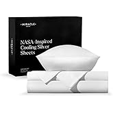 Miracle Made Extra Luxe Sheet Set, 5-Piece – Cool-to-The-Touch, Breathable, Lightweight Silver-Treated Cotton – Split King Size, White