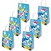 Yizeda 16 Packs Happy Shark Family Party Bags,Treat,Candy and Goodie Bags,Shark Gift Bags Party Supplies for Kids Cute Shark Themed Party, Birthday Decoration Gift Bags
