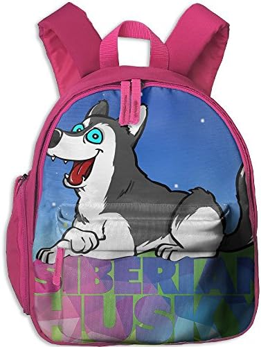 Siberian Husky Girls &amp; Boys Lightweight School Backpacks Small Backpacks Pink