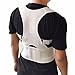 MOHUACHI Thoracic Back Brace Posture Corrector- Magnetic Lumbar Back Support Belt-Back Pain Relief, Improve Thoracic Kyphosis, For Lower and Upper Back Pain Men & Women (white, Large)