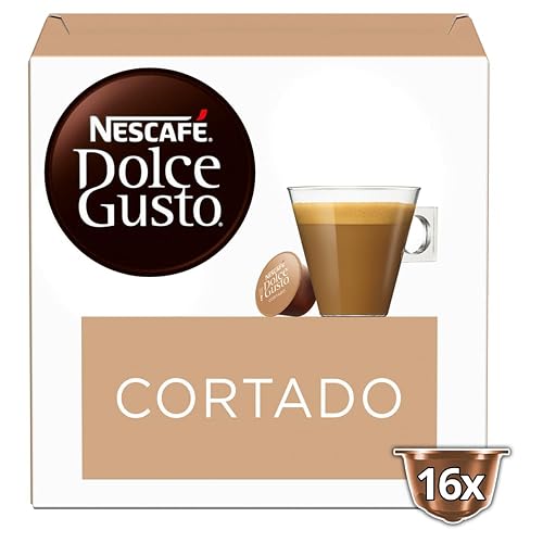 NESCAFÉ DOLCE GUSTO Cortado Espresso Macchiato Coffee Pods 16 Capsules (16 Servings)