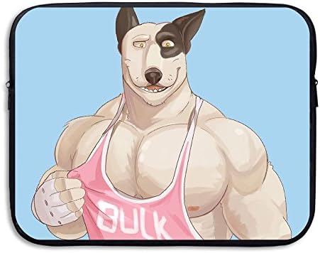 Business Briefcase Sleeve Bodybuilding Teacher Bull Terrier Laptop Sleeve Case Cover Handbag For 13 Inch Macbook Pro/Macbook Air/Asus/Dell/Lenovo/Hp/Samsung/Sony/Women &amp; Men