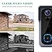 Wsdcam Doorbell Camera Wi-Fi with Motion Detector, Night Vision, 166° Wide Angle, Two-Way Audio, Waterproof 1080P HD Video Doorbell for Home Apartments (Doorbell Camera with Chime)