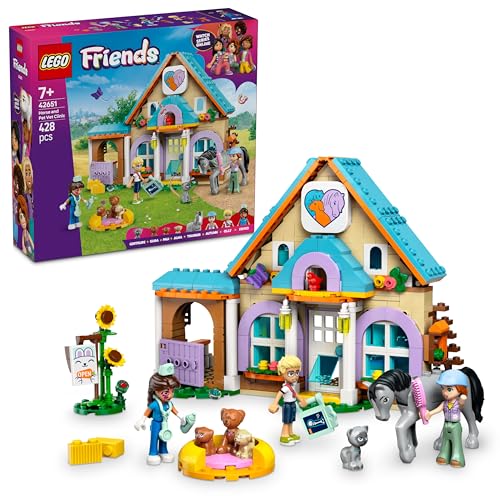 Lego 42651 Friends Animal Hospital and Pets Toy Toy Birthday Present Block Girls Boys Children 7 Years 8 9 Years Old Elementary School Student Pretend Play Pretend Play Animal Creatures