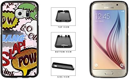Bang Pow Boom Comic TPU Rubber SILICONE Phone Case Back Cover For Samsung Galaxy S6 G920 comes with Security Tag and MyPhone Designs(TM) Cleaning Cloth