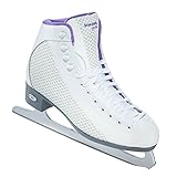 Riedell 113 Sparkle / Womens Beginner/Soft Figure Ice Skates / Color: White or Gray