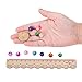 PH PandaHall 10mm Crackle Glass Beads 100pcs Handcrafted Crystal Beads 10 Color Loose Beads for Summer Beading Friendship Bracelet Mother's Day Jewelry Making Christmas Ornament