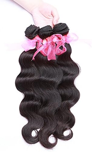 Unprocessed Indian Virgin Hair Body Wave 3 Bundles Virgin Human Hair Extensions Natural Color 100 g/ Bundles (24 26 28 inch)