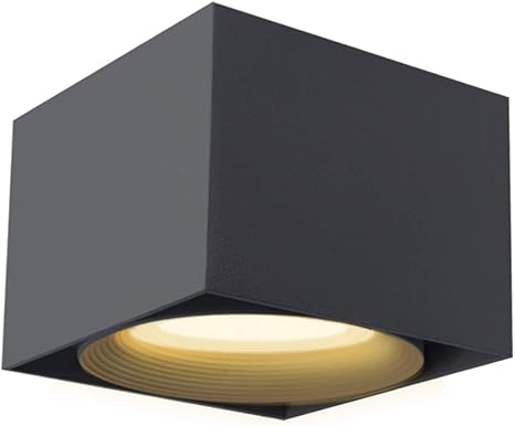 Lanbos 10w Led Aufbauleuchte Deckenleuchte Deckenspots Deckenfluter Deckenstrahler Decken Lampe Wand Lampe 10x10x7cm Wurfelleuchte 3000k Warmweiss Schwarz Warmweiss Amazon De Beleuchtung