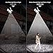 Solar Lights Outdoor Motion Sensor - 800Lumens 8 LED Spotlight 5-Watt Solar Lights Outdoor IP66 Waterproof, Wireless Solar Flood Light for Porch Garden Patio Driveway Pathway,Aluminum (White)