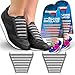 Diagonal One No Tie Shoelaces for Kids & Adults. The Elastic Silicone Shoe Laces to Replace your Shoe Strings. 16 Slip On Tieless Flat Silicon Sneakers Laces