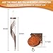 Iserlohn 34 Inch Wind Chimes with 2 Swivel Hooks Clips, Wood and Aluminum Windchimes for Patio, Garden, Terrace and Balcony, Bronze
