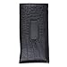 OptiPlix Slip In Glasses Case Sleeve with Pocket Clip – Compact, Lightweight Holder Protects Eyeglasses and Eyewear from Scratches and Damage - Black Crocodile Print Design